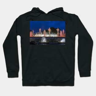 Colorful performance of Magic Fountain Hoodie